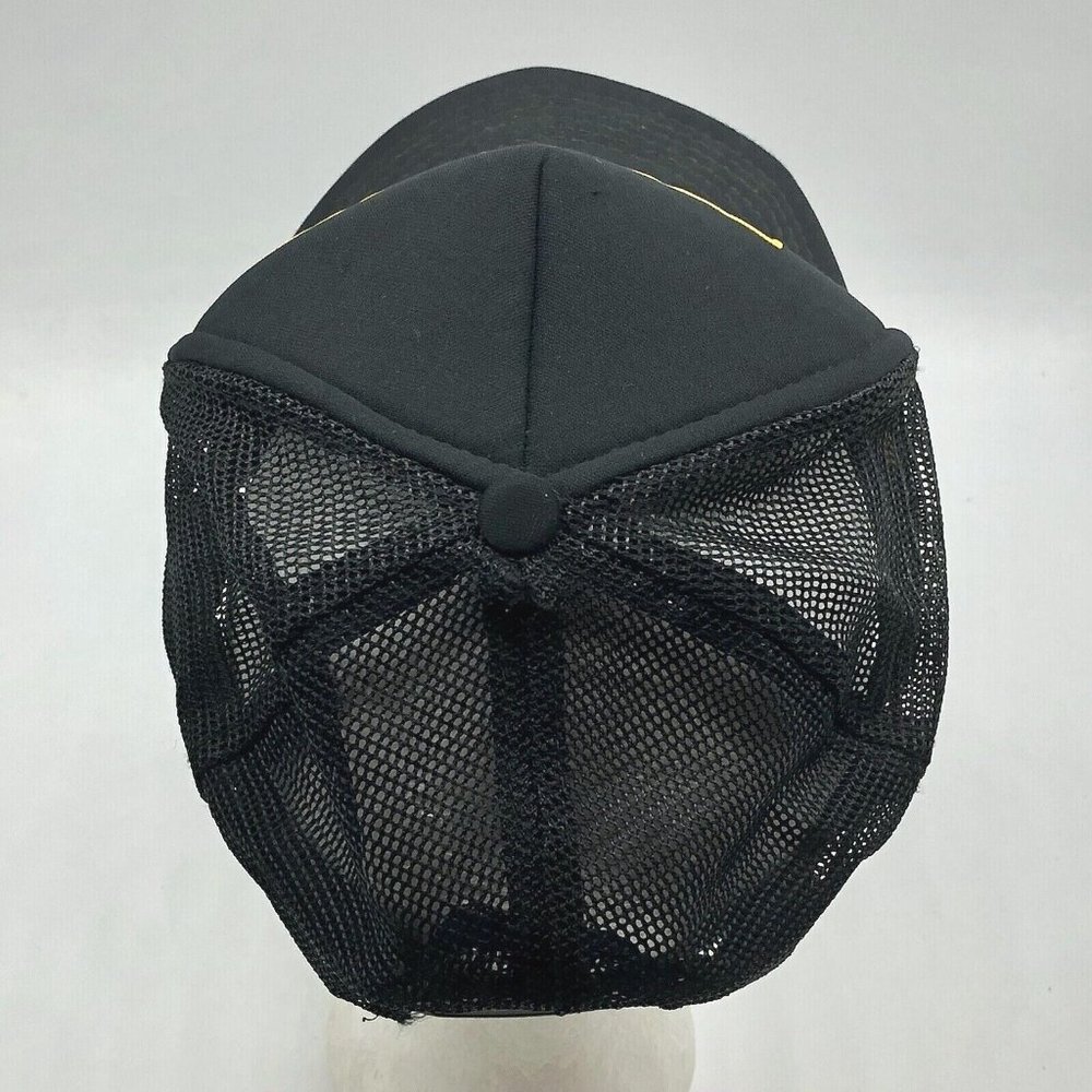 Vintage Kenwood Audio Equipement Foam Mesh Snapback Trucker Hat Black Cap - Picture 3 of 9